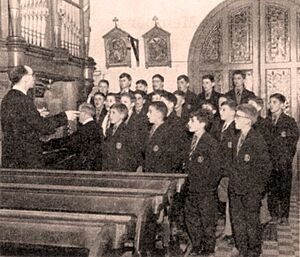 Mayfield College choir practice