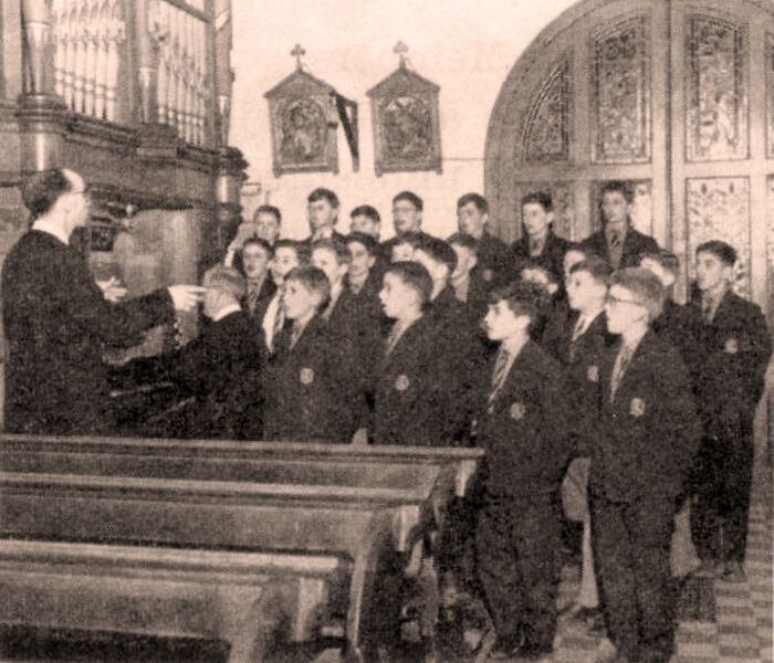 Mayfield College choir practice