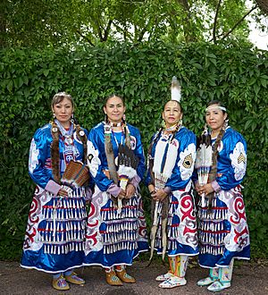 Members of the Native American Women Warriors