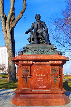 Monument of François-Xavier Garneau in Québec City