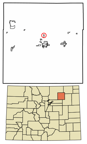 Location of the Saddle Ridge CDP in Morgan County, Colorado.