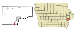 Location of Fruitland, Iowa