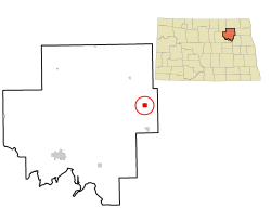 Location of Lawton, North Dakota