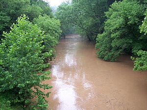 North Fork Hughes River from North Bend Rail Trail near Cairo West Virginia