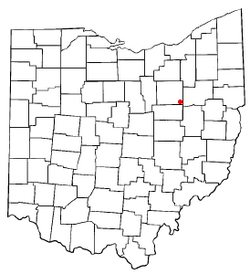 Location of Mount Eaton, Ohio