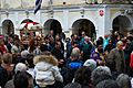 Orthodox cross procession Corfu Easter 2014