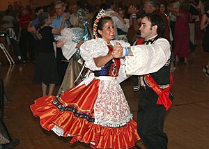 Polka Dancers at National Polka Festival in Ennis, Tx