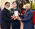 President Ramnath Kovind conferring Dada Saheb Phalke award on Shri Amitabh Bachchan3.jpg