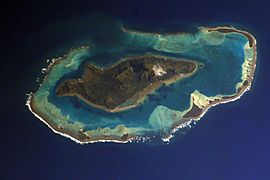 NASA picture of Raivavae island