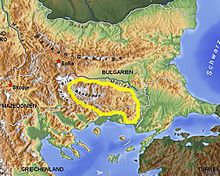 Rhodopen Balkan topo de