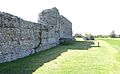 Richborough Roman Fort west wall 02