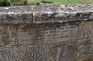 Richmond Bridge Tasmania date stone