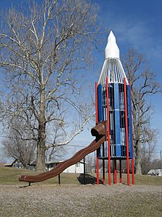 Rocket Slide in Edmundson Park, Oskaloosa, Iowa