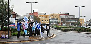 Royal College Of Midwives Picket The West Middlesex Hospital, Isleworth - London