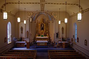 Saint Anthony Church (Padua, Ohio) - interior, view from the organ loft