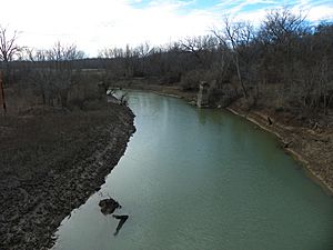 Saline Creek, Missouri view from Highway 61 bridge