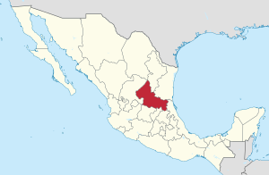 State of San Luis Potosí within Mexico