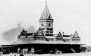 Santa Fe passenger terminal in San Diego prior to 1915