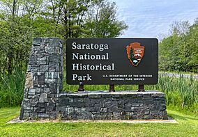 Saratoga National Historical Park entrance sign, New York.jpg