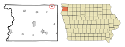 Location of Matlock, Iowa