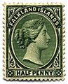 Stamp Falkland Islands 1891 0.5p