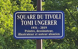 Strasbourg-Square du Tivoli Tomi Ungerer-Plaque
