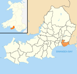 Swansea Wales communities - St Thomas locator