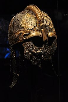 The Vikings Begin 51 - warrior helmet, Valsgärde boat grave 5, 7th century