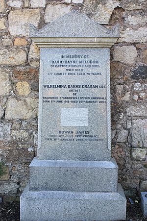 The grave of Wilhelmina Barns-Graham, Eastern Cemetery, St Andrews