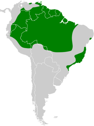 Trogon viridis map.svg