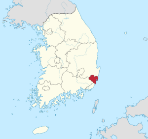 Ulsan-gwangyeoksi in South Korea.svg