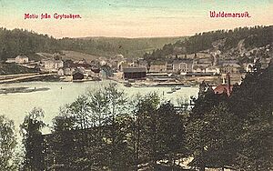 Valdemarsvik postcard 1913