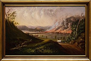 WLA cma View of the Great Fire of Pittsburgh 1846