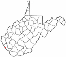 Location of Chattaroy, West Virginia