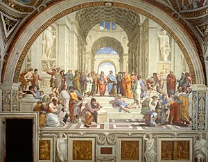 "The School of Athens" by Raffaello Sanzio da Urbino