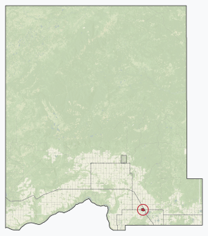 Location in Clear Hills County