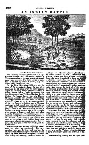 1833 Rezin Bowie - An Indian battle - The casket.pdf