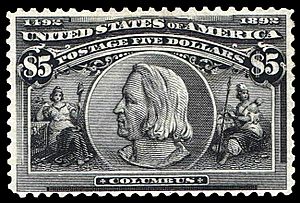 1892USstamp$5Columbus
