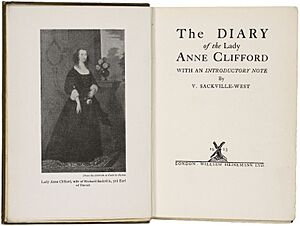 1923 Diary of Lady Anne Clifford
