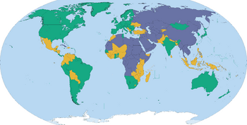 2016 Freedom House world map