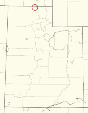 2505R Northwestern Shoshone Reservation Locator Map