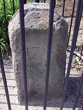 6980 Maple Street NW boundary stone