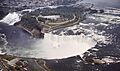 AERIAL VIEW OF NIAGARA FALLS SHOWING THE AMERICAN FALLS (UPPER LEFT) AND THE CANADIAN OR HORSESHOE FALLS- (CENTER) - NARA - 549473 02