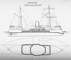 ARA Almirante Brown line-drawing 2