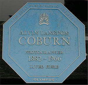 Alvin Coburn blue plaque