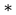 1 asterisk