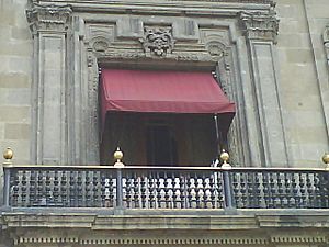 Balcon central de Palacio Nacional
