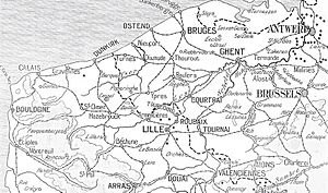 Belgium and northern France, 1914