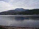 Ben Nevis and Fort William from west