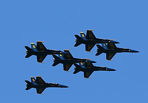 Blue Angels flying in formation1